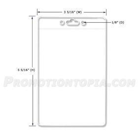 Convention size Badge Holders (Holds card size : 3 X 4)