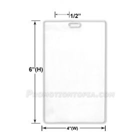 Big ID Badge Holder (Holds card size : 4 x 6)